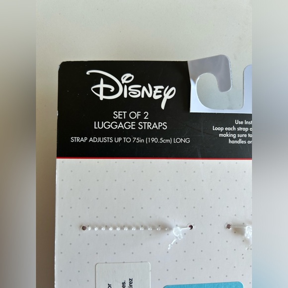 Disney set of 2 luggage straps NWT - Picture 2 of 2